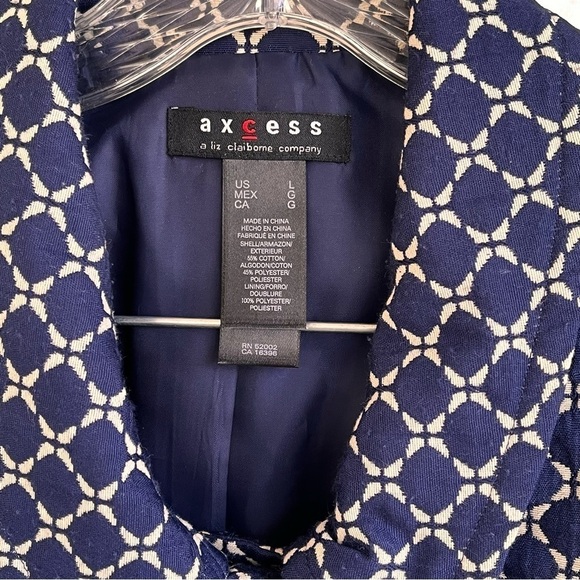 Access by Liz Claiborne Tie Front Double Breasted Short Sleeve Coat Size L EUC - Picture 6 of 9